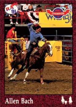 1991 Rodeo America Set B #8 Allen Bach Front